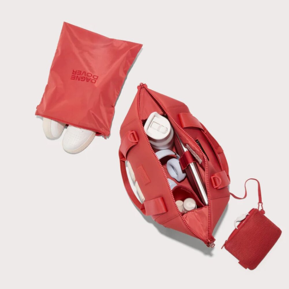 NWT Dagne Dover Medium Landon Carryall in Ltd Edition Rhubarb - Picture 6 of 10